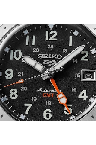 Seiko 5 Ssk023k Otomatik Çelik Gri Siyah Kadran 10 Atm 39 Mm Erkek Kol Saati