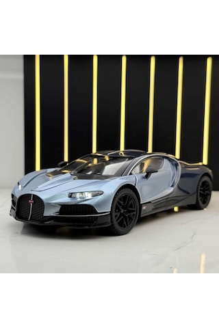 Bugatti Chiron Super Sport 300+ 1:24 Ölçek Diecast Gerçekçi Açılabilir Kapılı Model Araba