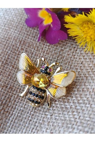 Villovatik Arı Broş 189843456 Altın Rengi