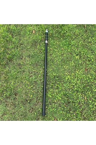 Padalink 3 Bölümlü Ayarlanabilir Alüminyum Kamp Çadırı Direği - 3 Metre Siyah Siyah