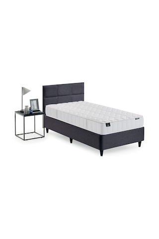 Yataş Supreme Star Canto New Deep Yatak Baza Başlık 3'lü Set - Antrasit 90 x 190