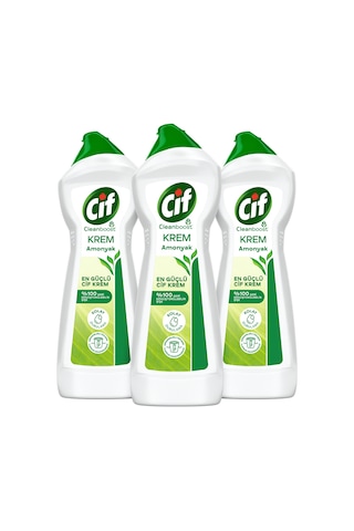 Cif Krem Amonyaklı Yüzey Temizleyici 3 x 750 ML