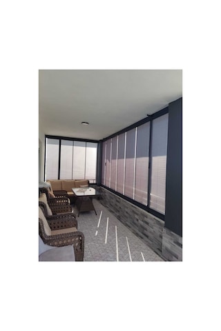 Eylül Plise Katlanır Cam Balkon Perdesi - Ofis Perdesi Çok Renkli