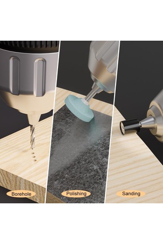 100pcs Güç Döner Takım Aksesuarları Kiti, Kesme, Zımparalama İçin 1/8 İnç Shank Dıy Evrensel Testmen