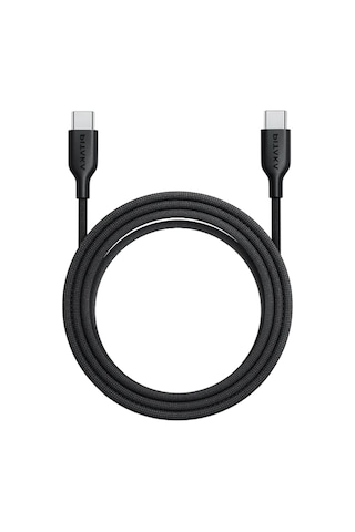 Pitaka Flex Braided Örgülü Tasarımlı Type-c To Type-c Pd Data Ve Şarj Kablosu 60w 1.2m Siyah