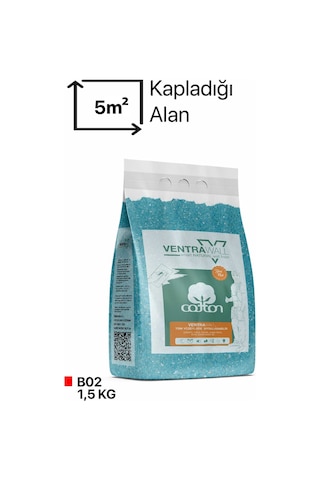 Ventrawall Ipek Sıva Duvar Boyası Mavi Wb02