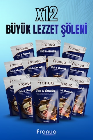 Çikolatalı Bademli Hurma Mix125 Gr X12 125 G