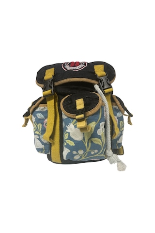 Old Cotton Cargo Kaliteli Tek Gözlü Vintage Disayn Unisex Sırt Günlük Okul Gezi Kamp Trekking Çantası Kc Ahtapot Bag Siyah Mavi