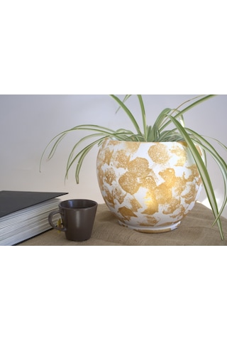 Çömlek Vazo 22x24 Cm Toprak Vazo Dekoratif Vazo