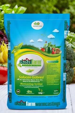 Ekosol Farm Solucan Gübresi %100 Gübre 10 KG