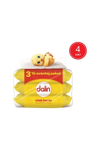 Dalin Islak Havlu 4 X 3'Lü Avantaj Paket 672 Yaprak