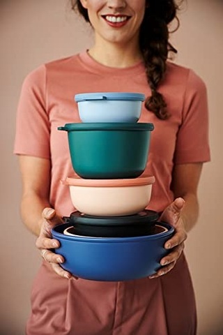 Mepal Cirqula 3 Parçalı Çok Kaseli Set Yuvarlak İskandinav Siyahı - 350, 750 Ve 1250 Ml, Derin Dondu Sku: Smg8690010574947 Açık