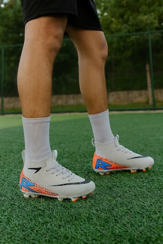 Çoraplı Krampon Futbol Ayakkabı Gri