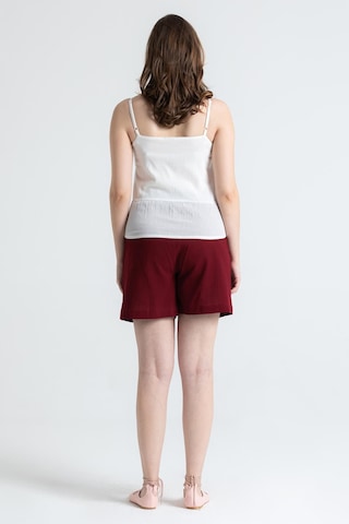 Askılı Şile Bezi Bihter Nakışlı Yazlık Bluz Krem Krm-krem