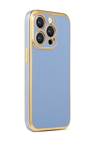 Apple Uyumlu iPhone 14 Pro Max Kılıf Zore Bark Kapak Mavi