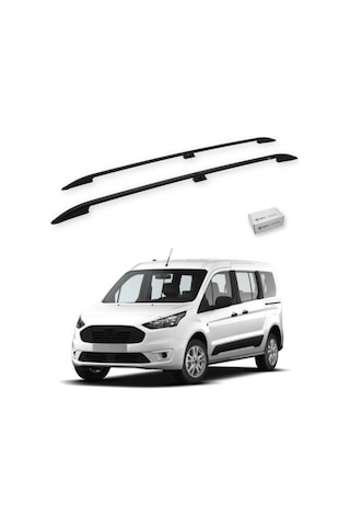 Turtle Ford Connect 2013-2021 / Kısa Şasi Tavan Çıtası Crown Siyah