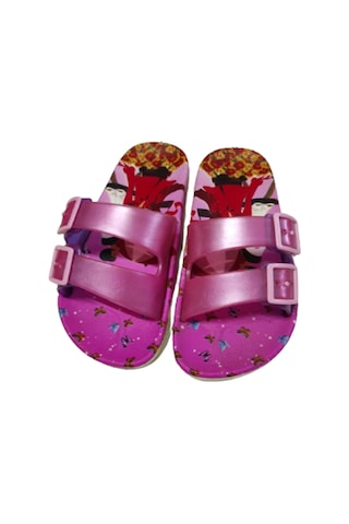 kız çocuk terlik kız resimli kaşgar k18-11 Pembe