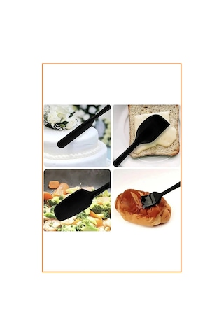 6 Adet Isıya Dayanıklı Yanmaz Yapışmaz Silikon Spatula Seti 6'l