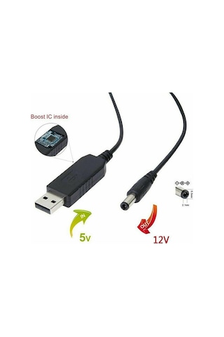 4322 5v To 12v Dc Usb Voltaj Yükseltici Çevirici Adaptör Kablosu