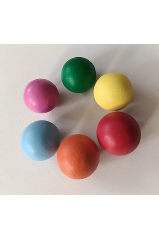 Moccotoys Waldorf 6 Lı Renkli Toplar