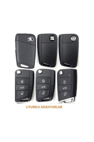 Seat Leon Fr Ibiza Arona Tarraco Lüks Nano Anahtar Koruma Kılıfı Beyaz Gold Altın Renk