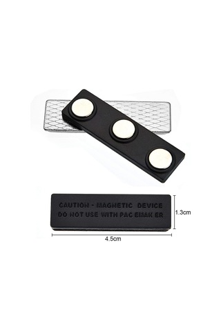 5 Adet Mıknatıslı Yakalık Isimlik - Manyetik Rozet Tutucu N11.24464