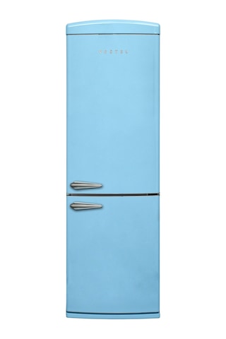 Vestel Retro NFK37201 Düş Mavisi 330 LT No-Frost Kombi Tipi Buzdolabı