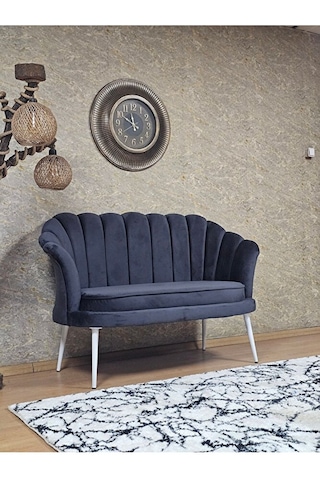 İkili İstiridye Beyaz Boyalı Sivriltme Ayak Çay Seti Koltuk Tekli Çok Renkli