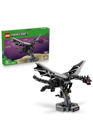 LEGO® Minecraft® Ender Ejderhası 21595 – 10 Yaş ve Üzeri Çocuklar için Oyun İçi Eşya İçeren Oyuncak Yapım Seti (710 Parça)