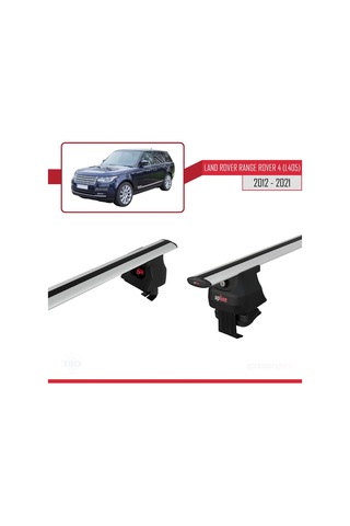 Land Rover Rang Rover 4 L405 2012-2021 Arası İle Uyumlu Ace-4 Ara Atkı Tavan Barı Gri