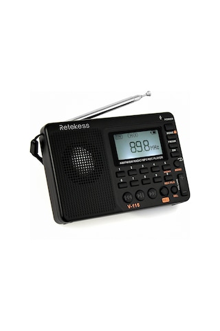 Springsun Retekess V-115 Radyo Tam Bant Radyo Kaydedici Fm Am Mp3 Oynatma Sınır Ötesi Tedarik