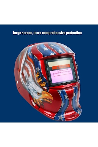 Güneş Otomatik Karartma Kaynak Maskesi Argon Ark Kaynak Kaskı Polonya Kartalı