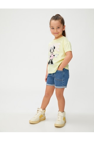 Koton Minnie Mouse Tişört Lisanslı Pamuklu Sarı 3smg10146ak 3SMG10146AK152 Sarı