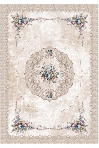 Brillant Latex Kaymaz Tabanlı Halı-Meriç Hl11173.108-(130X190)