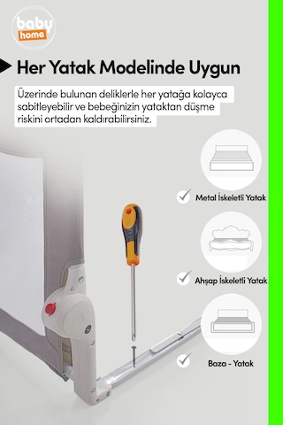 Baby Home Nicole 150 50 Cm Yatak Bariyeri Yatak Korkuluğu