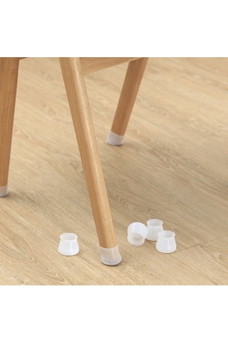 12 Adet Masa Sandalye Mobilya Ayağı Koruyucu Silikon Kılıf -gürültü Emici Parke Koruyucu Silikon