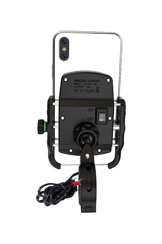 Nukrotech Sf Wireless Kablosuz Şarjlı Motosiklet Telefon Tutucu