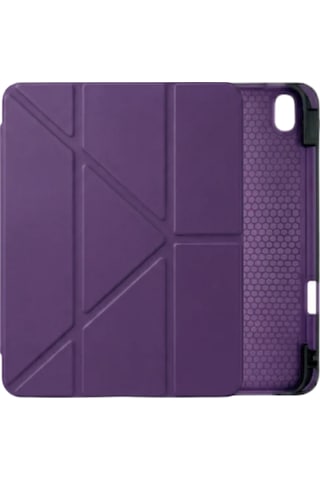 Ps Apple Uyumlu iPad A16 / 10.9 10. Nesil Tri Folding Standlı Kılıf - Mor Kapaklı Kılıf