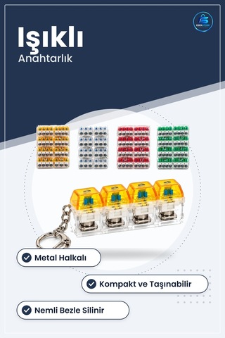 Işıklı Klavye Anahtarlık Mekanik Switch Tasarımı Anahtar Düzenley