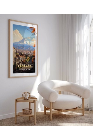 Çerçevesiz Poster Yerevan Ve Ararat Dağı Manzarası