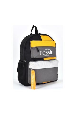 Fossil Unisex Çok Gözlü Günlük Seyahat Okul Sırt Çantası Gri 9512