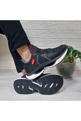 Dunlop 2401 Siyah Fuspetli Air Rahat Taban Erkek Spor Ayakkabı 001