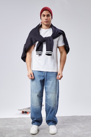Cedy Denim Cedy Denım Yüksek Kalite Erkek Yüksek Bel Skater Baggy Jeanpantolon C362 Açık Mavi