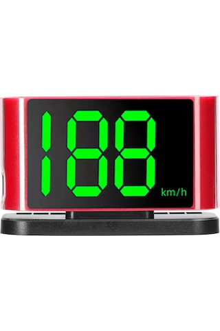 Jeehugo Araç Usb Konsole Gösterici - Hız Ölçer, Güven Uyarı Sistemi, Numara Gösterimi, Km/h, Kırmızı