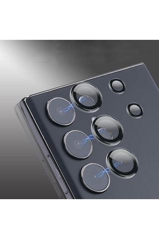 Samsung Galaxy S24 Ultra Uyumlu Kamera Koruyucu Black