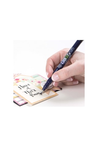 Tombow Ws-bh-1p Fudenosuke Sert Uçlu Fırça Kalemi - Siyah