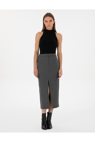Pierre Cardin Kadın Antrasit Etek Dokuma 50314094-vr006 Antrasit