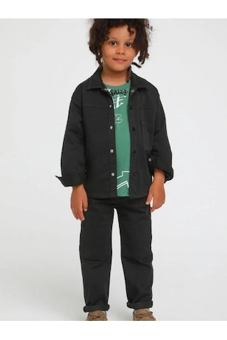 Jack Lions Erkek Çocuk Gabardin Yan Cepli Pantolon-14560 Siyah
