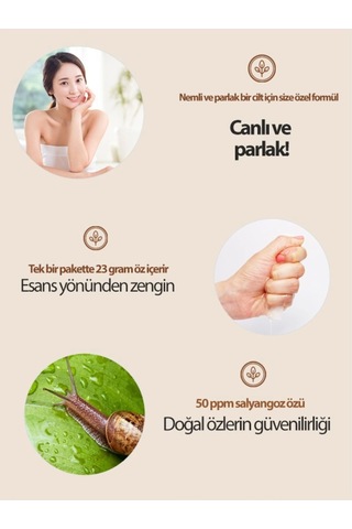 Fascy Doğal Salyangoz Özlü Esneklik Kazandırıcı Maske 23 G