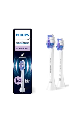 Philips Sonicare Sensitive Yedek Diş Fırçası Başlığı, 10 Kat Daha
